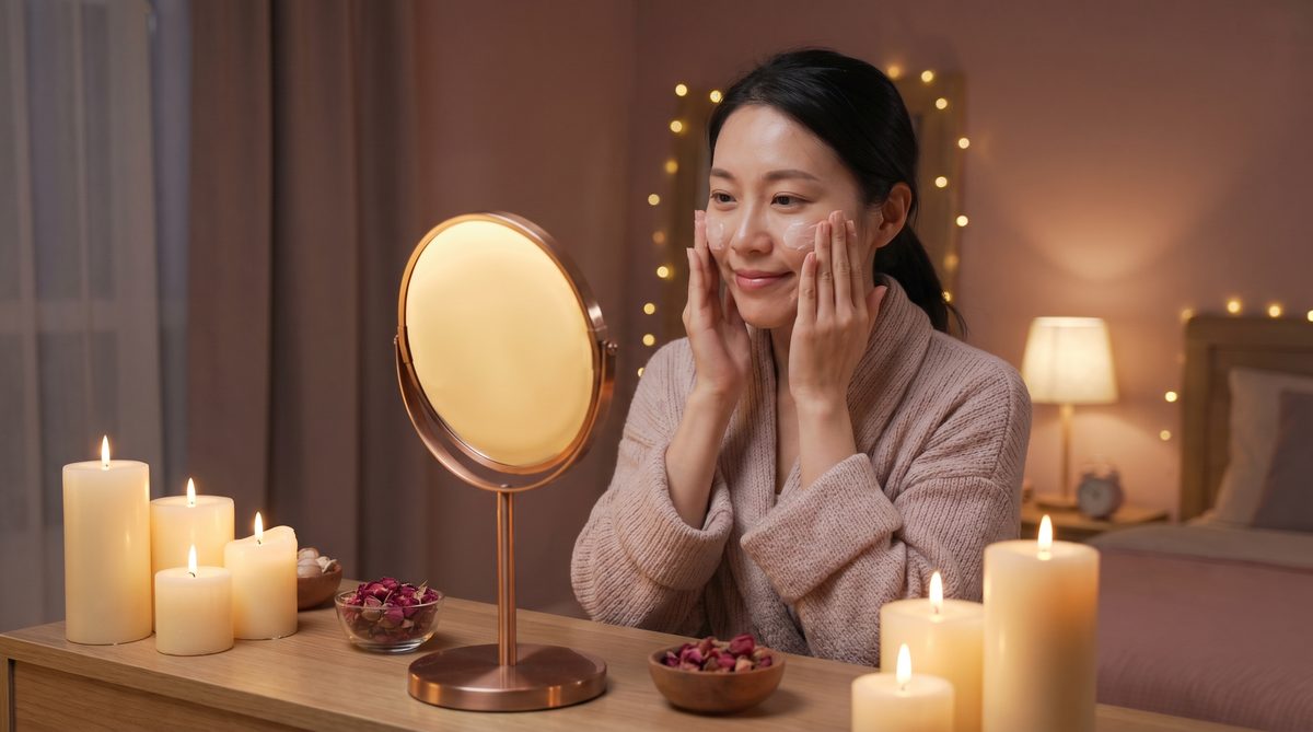 香蕉视频夜间护肤视频演示，女性自我照顾生活视频，温暖疗愈氛围，hsh3s0l2y.cn